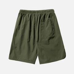 Curved Hem Pocket Shorts