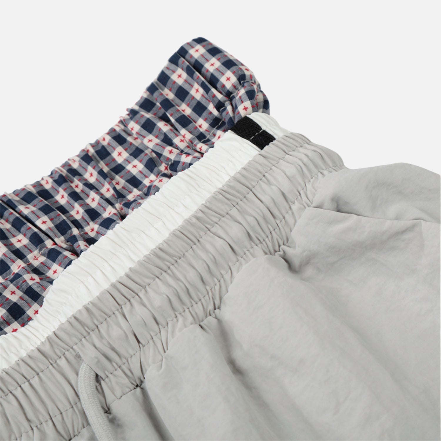 Faux-Layered Double-Waist Pants