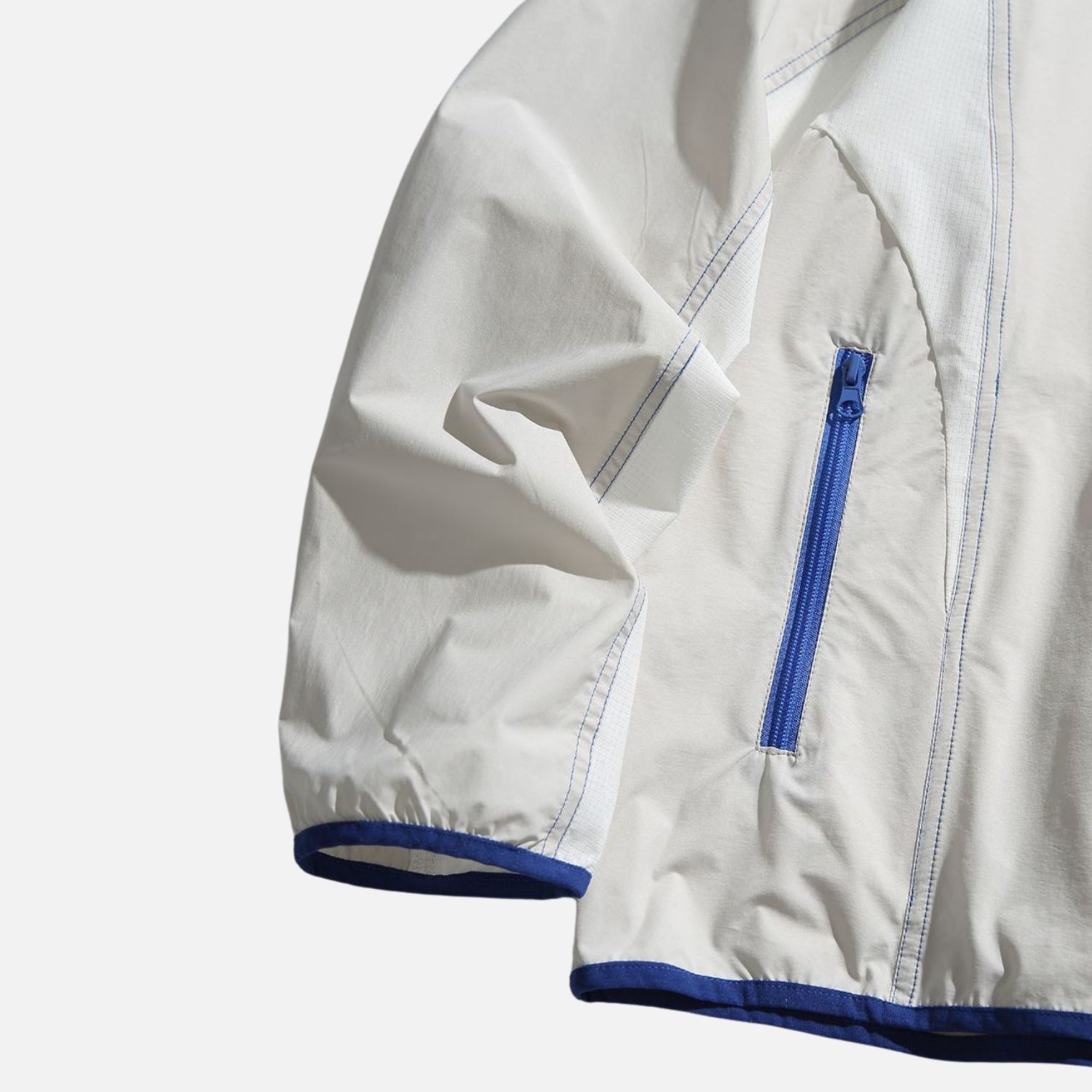 Patchwork Zipper Pocket Sweatshirt