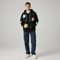 Starry Zip-Up Hoodie