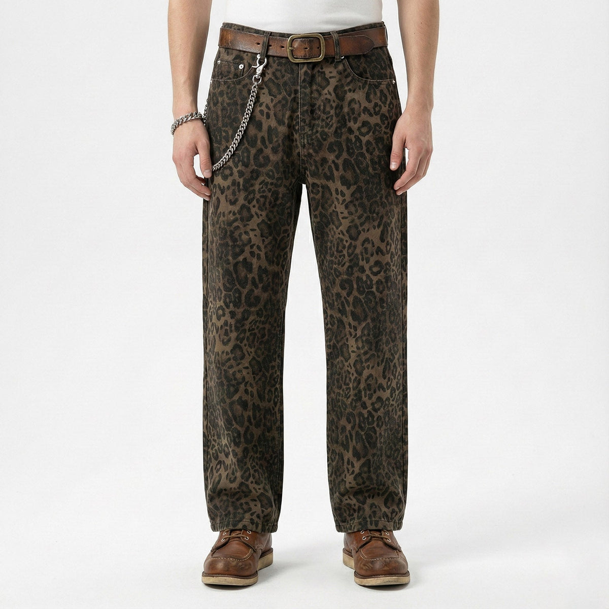 Vintage Leopard Jeans